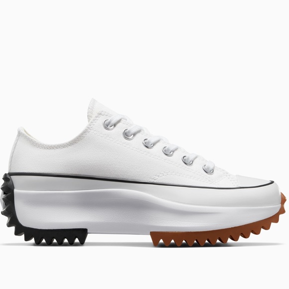 NWT Converse Run Star Hike Platform OX white low top Chuck Taylor sneaker shoes - Picture 2 of 10